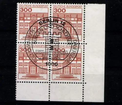 Deutschland (BRD), MiNr. 1143 A I, 4er Block, Ecke re. unten, gestempelt - 611585