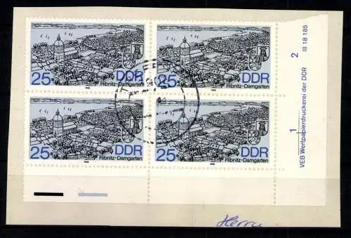 DDR, MiNr. 3163 Druckvermerk Reihe 1-2, Briefstück - 611251