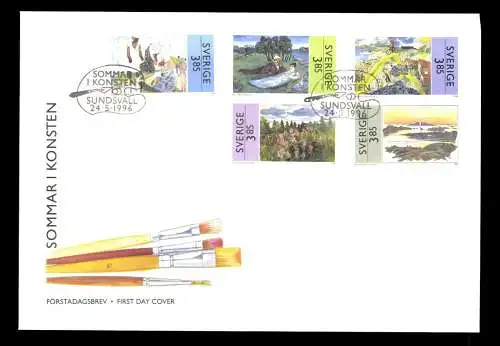 Schweden, MiNr. 1945-1949, FDC - 608162