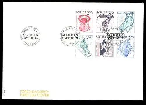 Schweden, MiNr. 1282-1287, FDC - 608202