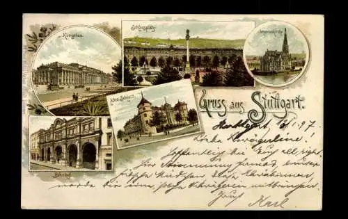 Stuttgart, Schlossplatz, Königsbau, Bahnhof ... - 413711