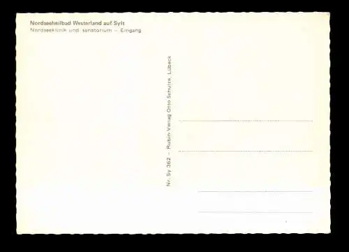 Westerland auf Sylt, Nordseeklinik, Eingang - 414645