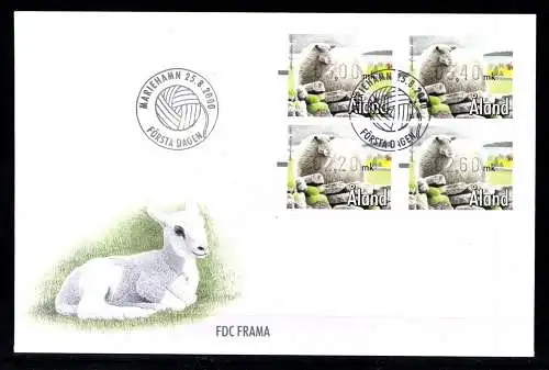 Aland, Automaten, MiNr. 11, 4 Werte, FDC - 610902