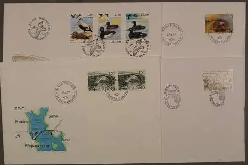 Aland, MiNr. 20-25, Jahrgang 1987, FDC - 610990