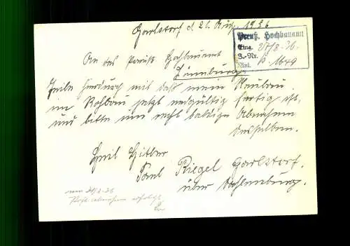 Garlstorf über Dahlenburg, Landpoststempel auf Ganzsache - 510015