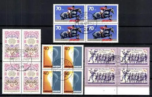 Deutschland (BRD), MiNr. 956,968,972,1031 VB, EST - 612890