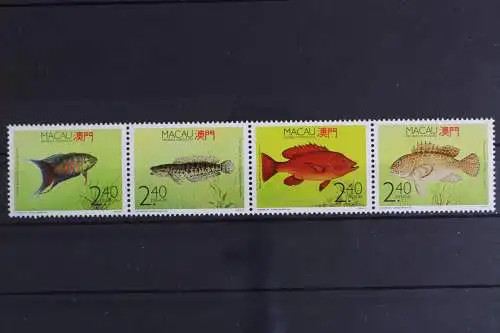 Macau, Fische / Meerestiere, MiNr. 645-648 ZD, postfrisch - 616803