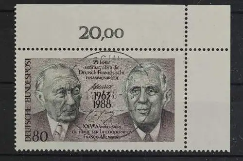 Deutschland (BRD), MiNr. 1351, Ecke rechts oben, EST - 619193