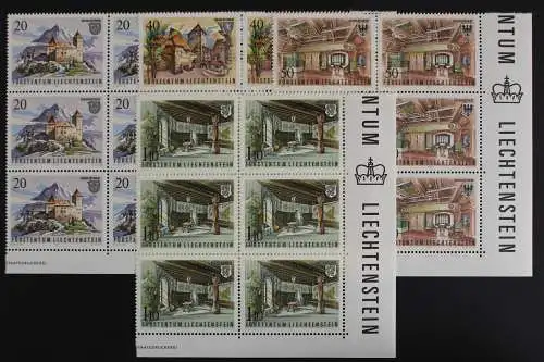 Liechtenstein, MiNr. 780-783, 6er Bogenteile, postfrisch - 620673