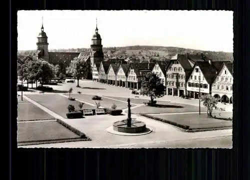 Freudenstadt, Schwarzwald, Marktplatz mit ev. Kirche v. d. Zerstörung - 415665