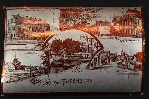 Padenburg, Köngl. Navigationsschule, Bahnhofstrasse, Schleuse, Hauptkanal - 415974