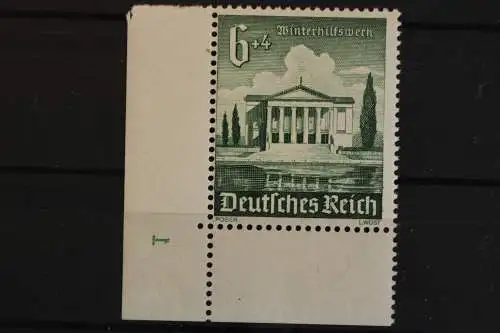 Deutsches Reich, MiNr. 754, Ecke li. u., Plattennr. 1, aus MHB, postfrisch - 616969