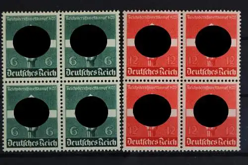 Deutsches Reich, MiNr. 571-572 x, 4er Blöcke, postfrisch - 621924