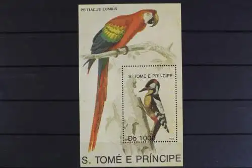 Sao Tome + Principe, Vögel, MiNr. Block 258, postfrisch - 615396