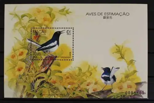 Macau, Vögel, MiNr. Block 30, postfrisch - 615828