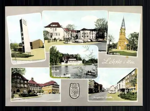 Lehrte, Markuskirche, Krankenhaus, Kirche, Rathaus, See, Wappen - 417255