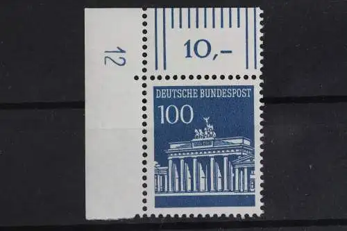 Deutschland (BRD), MiNr. 510, Ecke li. oben, DZ 12, postfrisch - 622872