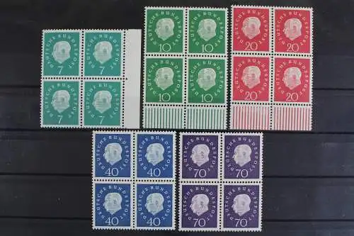 Deutschland (BRD), MiNr. 302-306, Viererblöcke, postfrisch - 623048