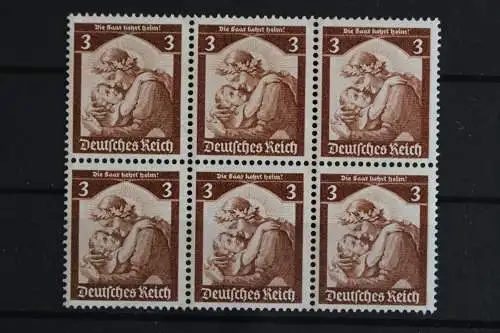 Deutsches Reich, MiNr. 565, 6er Block, postfrisch - 621949