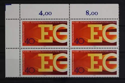 Deutschland (BRD), MiNr. 880, 4er Block, Ecke li. oben, postfrisch - 625272