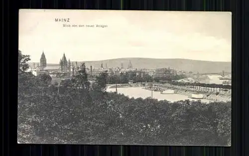 Mainz, Blick von den neuen Anlagen - 416439