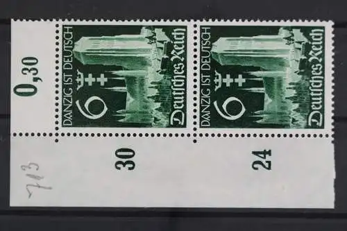 Deutsches Reich, MiNr. 714, senk. Paar, Ecke li. oben, postfrisch - 624367