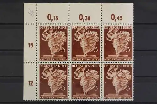 Deutsches Reich, MiNr. 768, 6er Block, Ecke li. oben, postfrisch - 624444