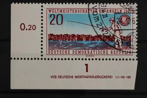 DDR, MiNr. 842, Ecke links unten, gestempelt - 628659