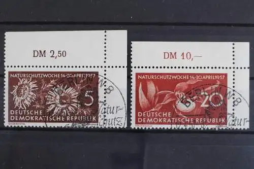 DDR, MiNr. 561 + 563, Ecken rechts oben, gestempelt - 628705