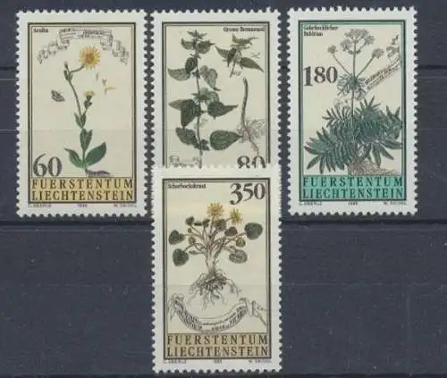 Liechtenstein, Blumen, MiNr. 1116-1119, postfrisch - 693760