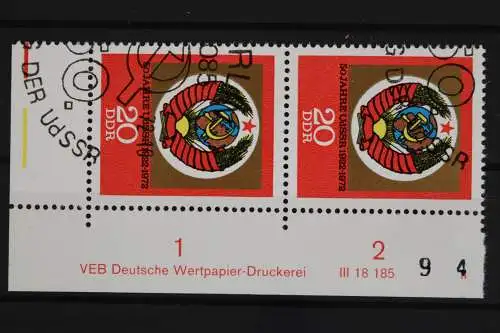 DDR, MiNr. 1813, Paar, Ecke re. unten, DV II, ESST - 629219