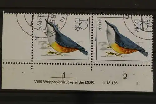 DDR, MiNr. 2389, Paar, Ecke re. unten, DV II, gestempelt - 629495