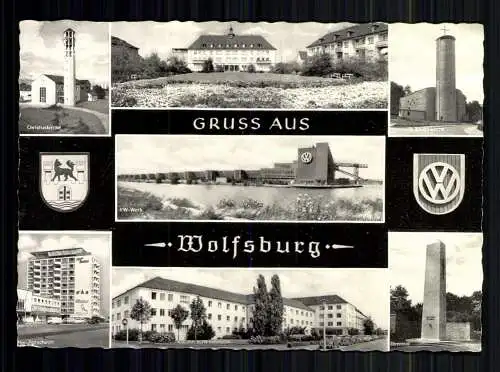 Wolfsburg, 7 Bilder Karte, Wappen - 417518