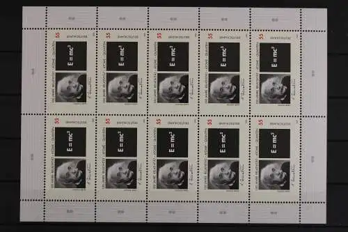 Deutschland, MiNr. 2475, Kleinbogen Albert Einstein, postfrisch - 630670