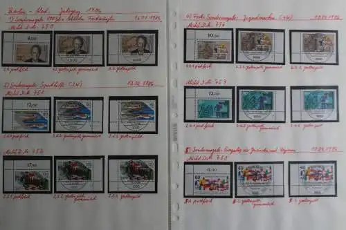 Berlin, Jahrgang 1986, MiNr. 750-769, nur Eckränder, postfrisch + gestempelt - 702375