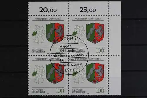 Deutschland (BRD), MiNr. 1663, 4er Block, Ecke rechts oben, ESST - 626390