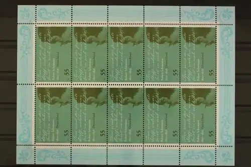 Deutschland, MiNr. 2797, Kleinbogen, R. Schumann, postfrisch - 631184