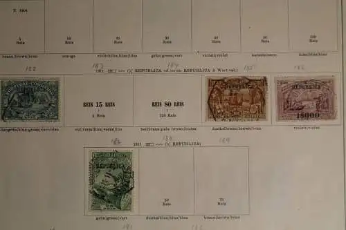 Portugal ca. 1855-1928, gestempelte Sammlung mit guten Ausgaben - 702429