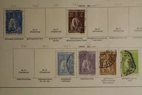 Portugal ca. 1855-1928, gestempelte Sammlung mit guten Ausgaben - 702429