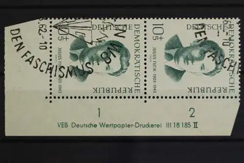 DDR, MiNr. 882, senkr. Paar, Ecke re. unten, DV II, gestempelt - 628644