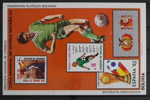 Bolivien, MiNr. Block 124, Fußball WM 1982, postfrisch - 631706