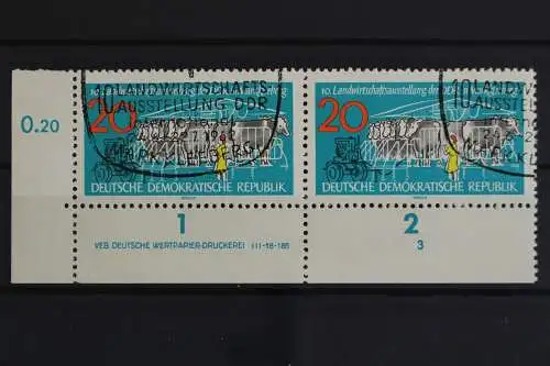 DDR, MiNr. 896, waager. Paar, Ecke li. unten, DV 3, gestempelt - 628636