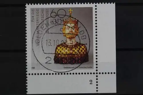 Deutschland (BRD), MiNr. 1384, Ecke re. u, FN 2, zentrischer Stempel - 632210