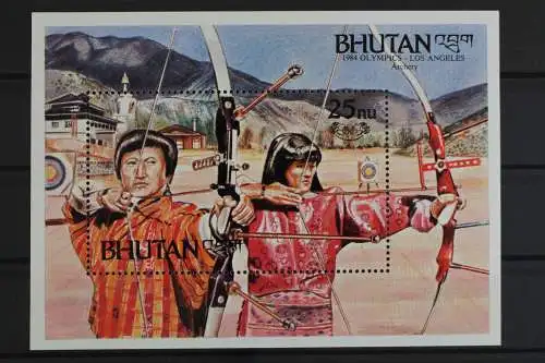 Bhutan, Olympiade, MiNr. Block 112, postfrisch - 630053