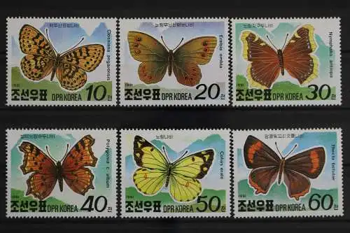 Korea Nord, Schmetterlinge, MiNr. 3180-3185, postfrisch - 629648