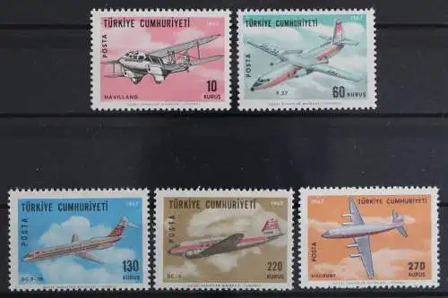 Türkei, Flugzeuge, MiNr. 2046-2050, postfrisch - 630202