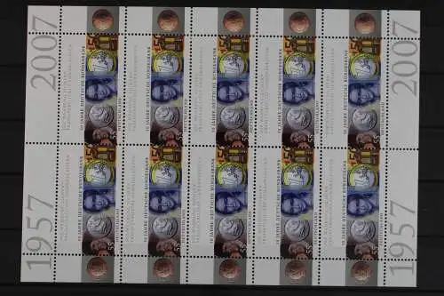 Deutschland, MiNr. 2618, Kleinbogen, Bundesbank, postfrisch - 630970