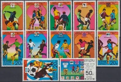 Korea-Nord, Fußball, MiNr. 1733-1744, postfrisch - 693945