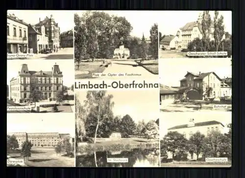 Limbach-Oberfrohna, Bahnhof, 3 Schulen und weitere Ortsansichten - 418513