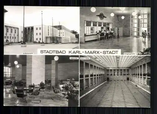 Karl-Marx-Stadt, Stadtbad, Innenansichten - 418691